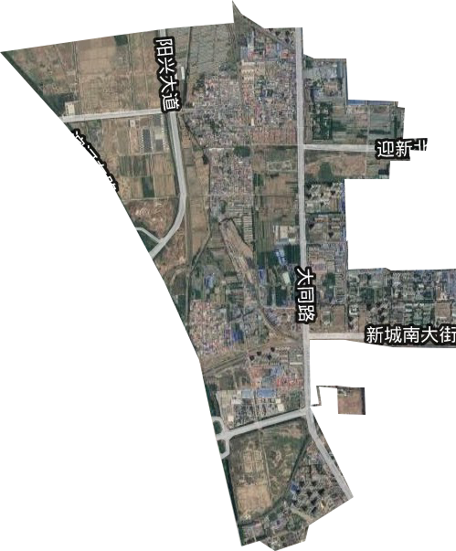 迎新街道卫星图