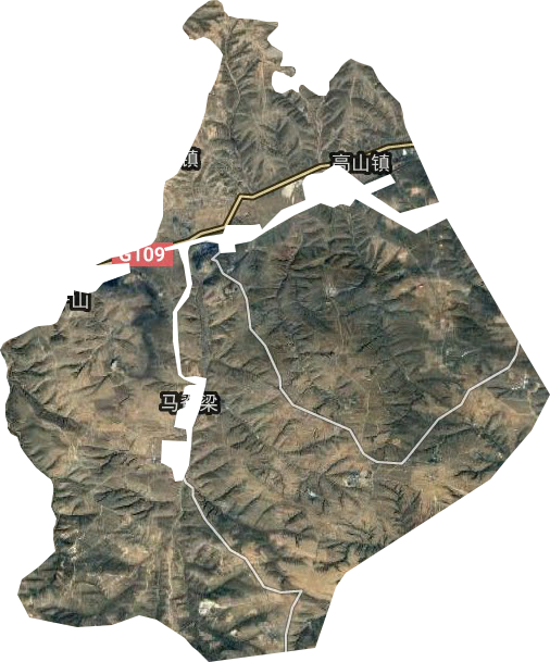 高山镇卫星图