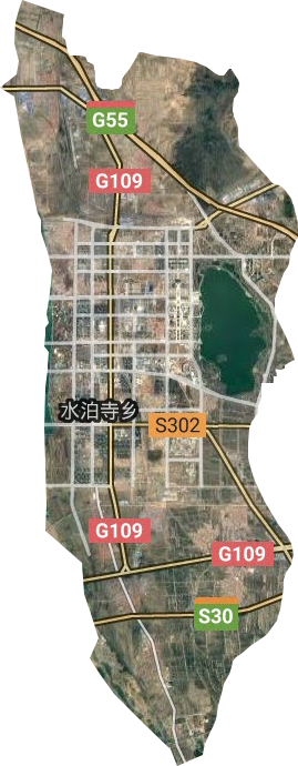 水泊寺乡卫星图