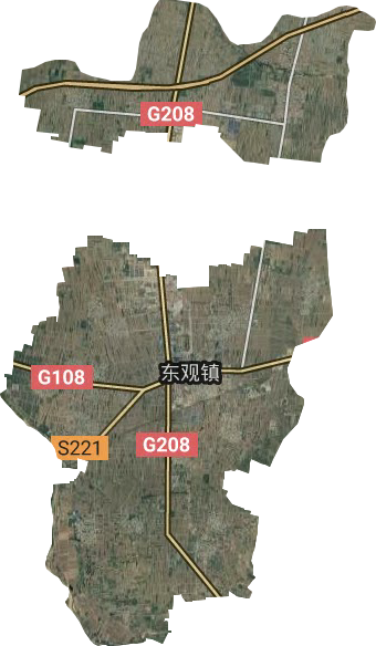 东观镇卫星图