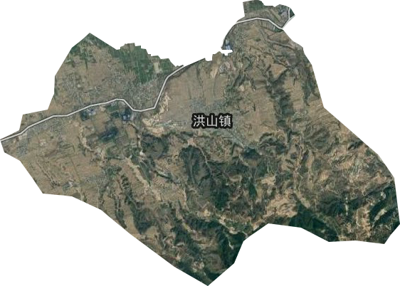 洪山镇卫星图
