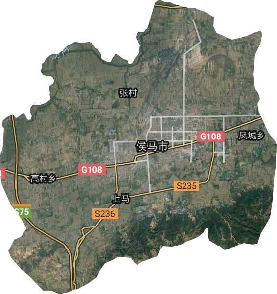 侯马市卫星图