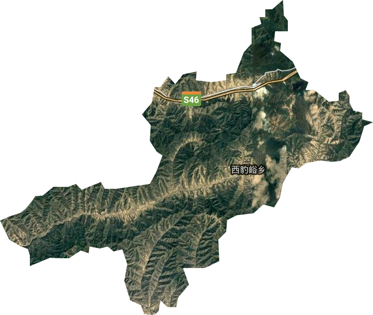 西豹峪乡卫星图