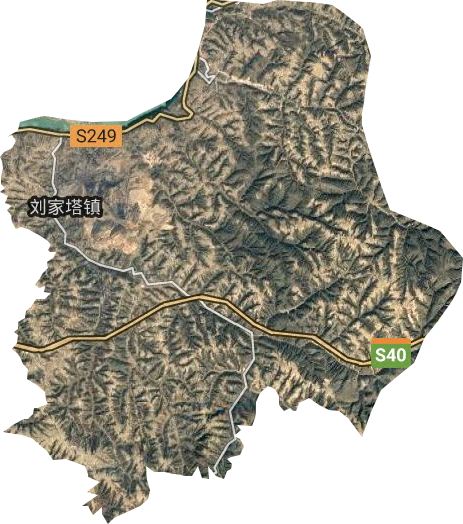 刘家塔镇卫星图