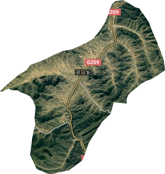 河口乡卫星图