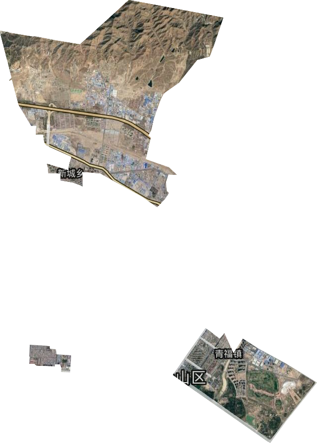 青福镇卫星图