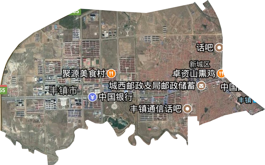 新城区街道卫星图
