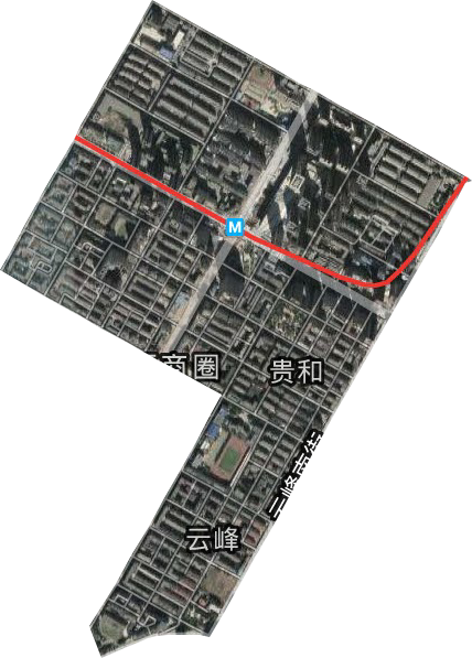 贵和街道卫星图