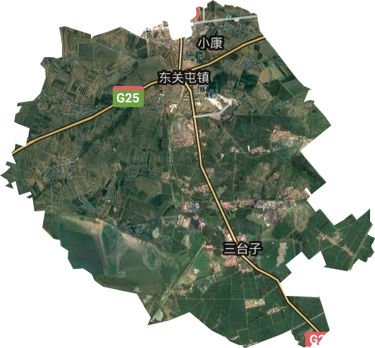 东关街道卫星图