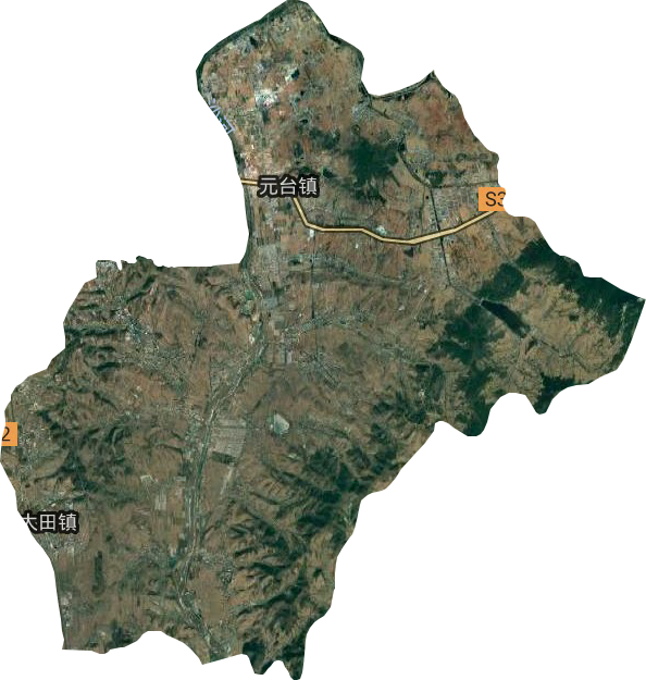 元台镇卫星图