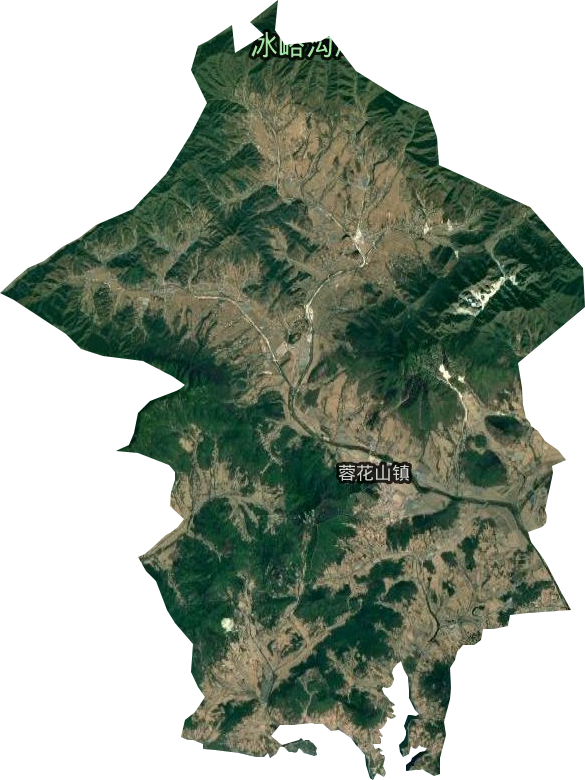 蓉花山镇卫星图