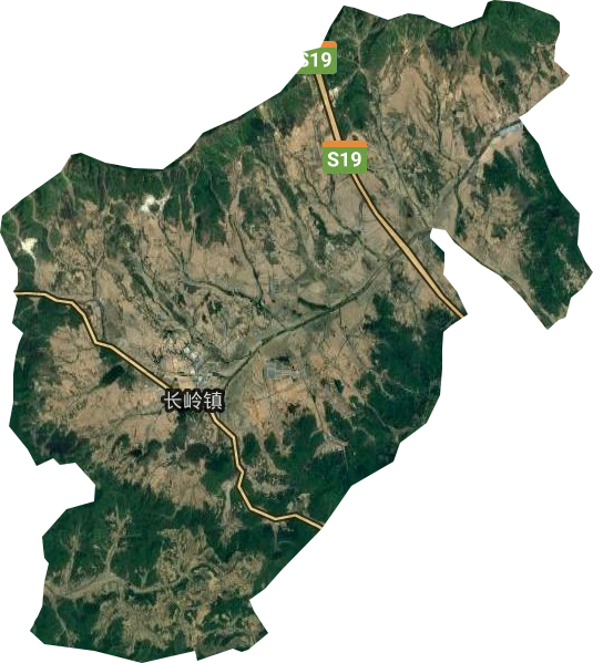 长岭镇卫星图
