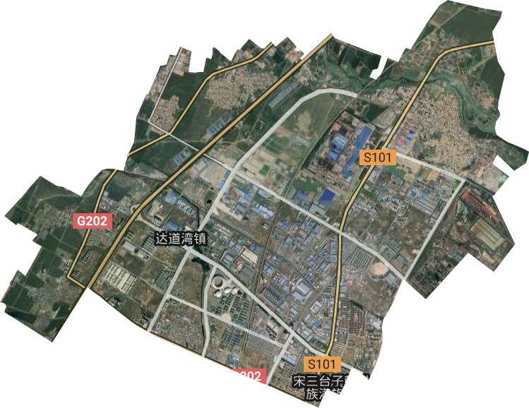 达道湾街道卫星图