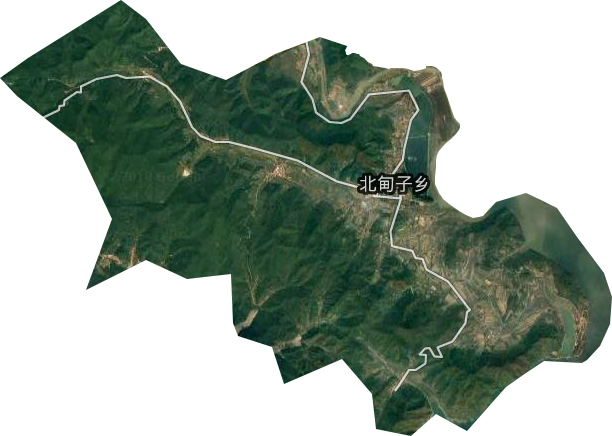 北甸子乡卫星图