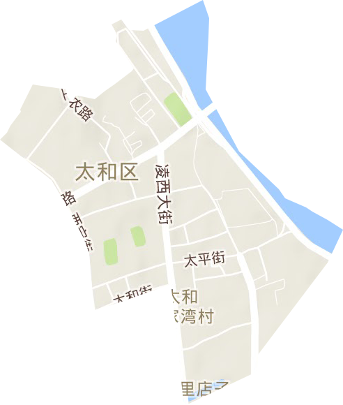 太和街道地形图