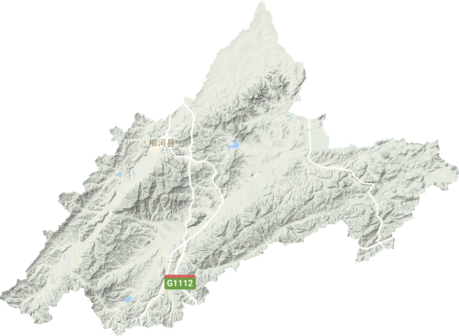 柳河县地形图