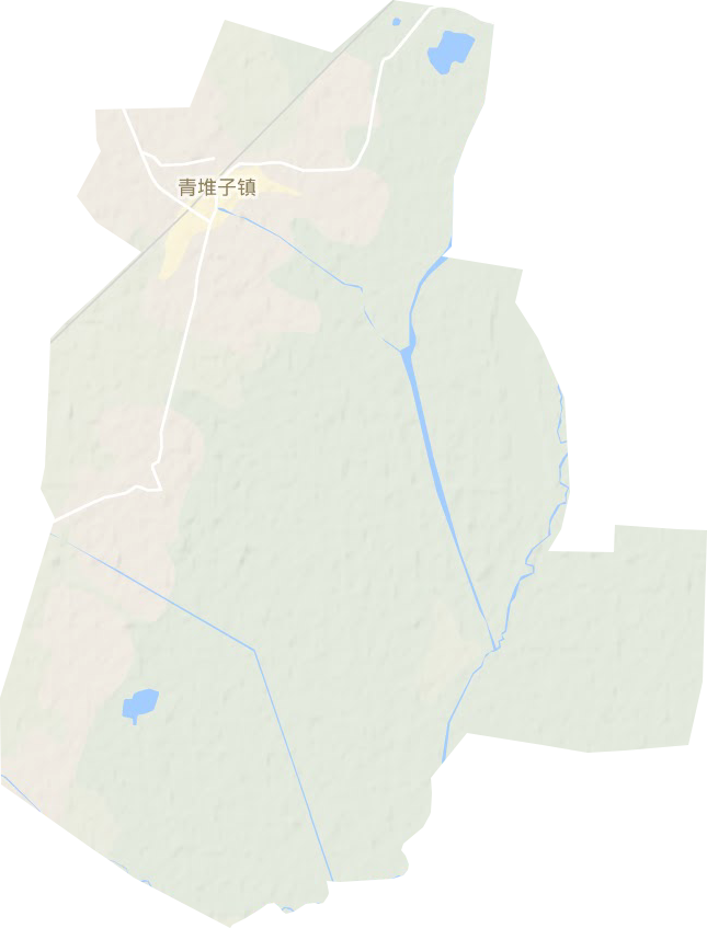 青堆子镇地形图