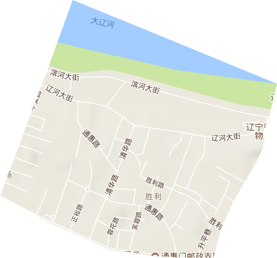 胜利街道地形图
