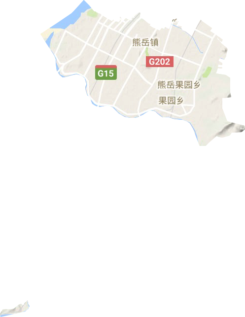 熊岳镇地形图