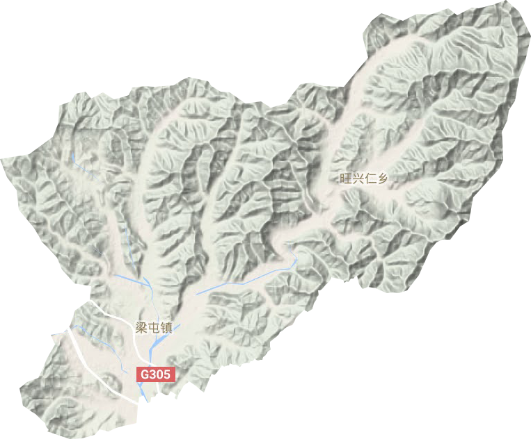 梁屯镇地形图