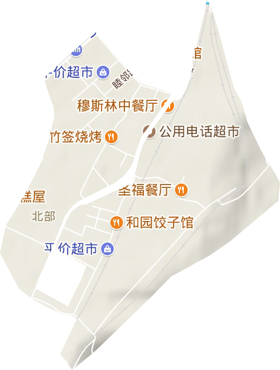 益民街道地形图