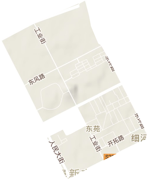 东苑街道地形图
