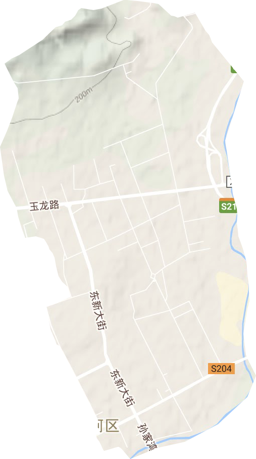 华东街道地形图