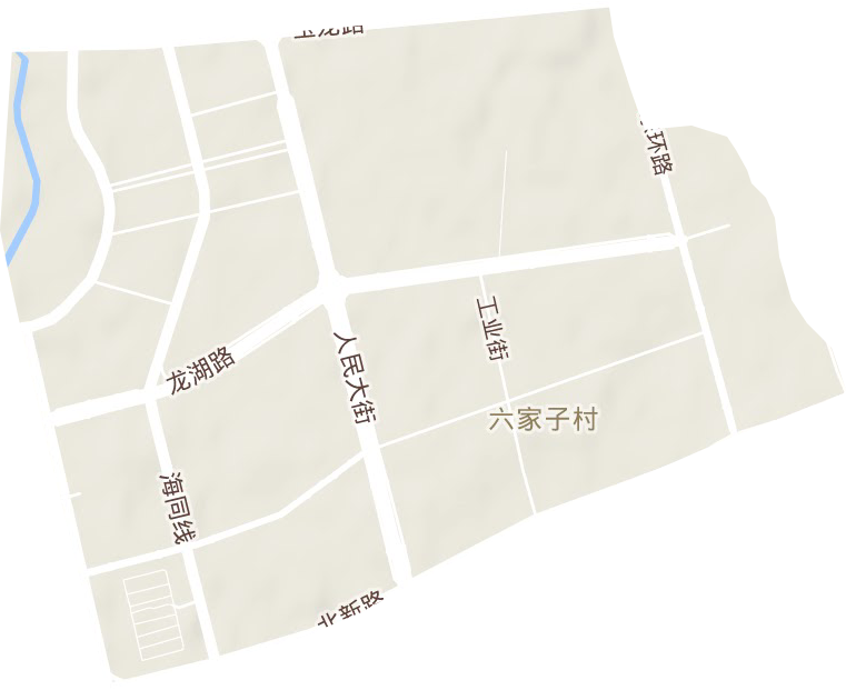 六家子管委会地形图