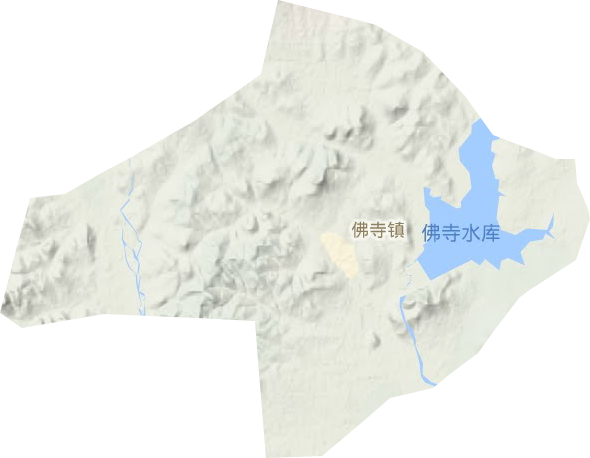 佛寺镇地形图