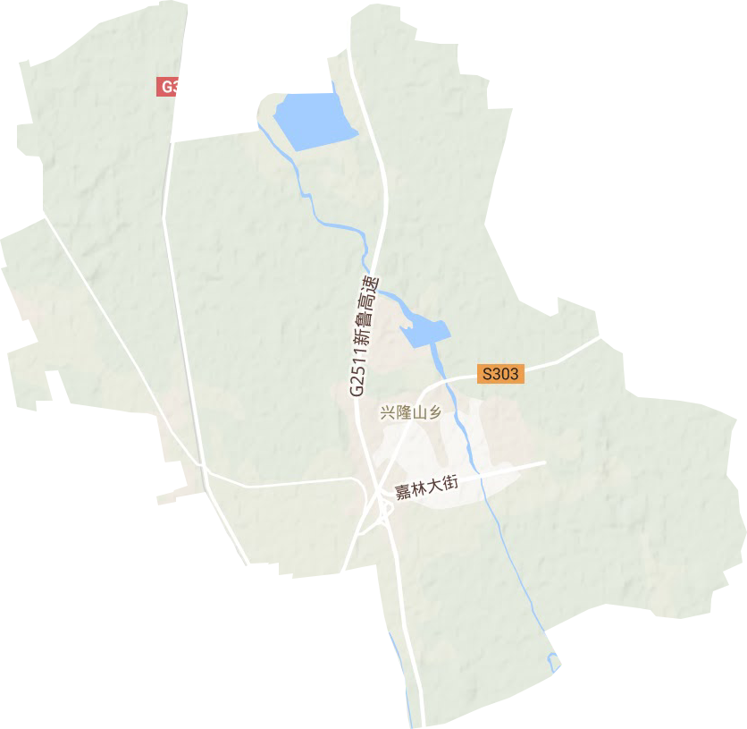 兴隆山镇地形图