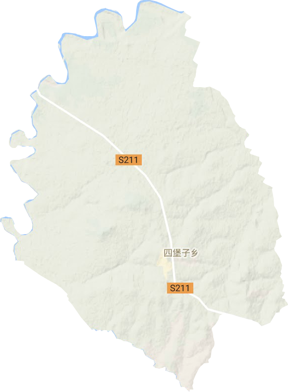 四堡子乡地形图