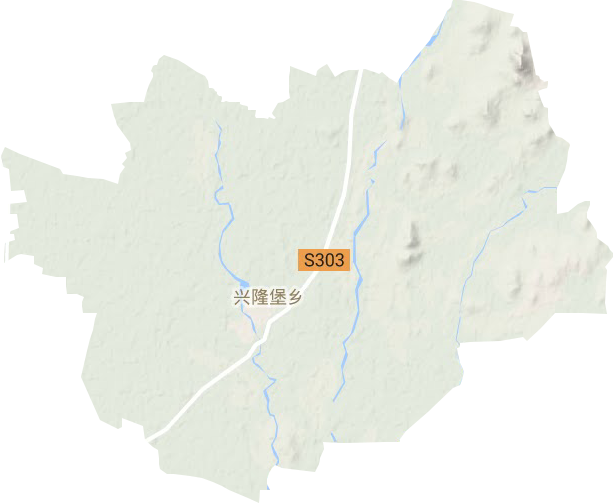 兴隆堡乡地形图
