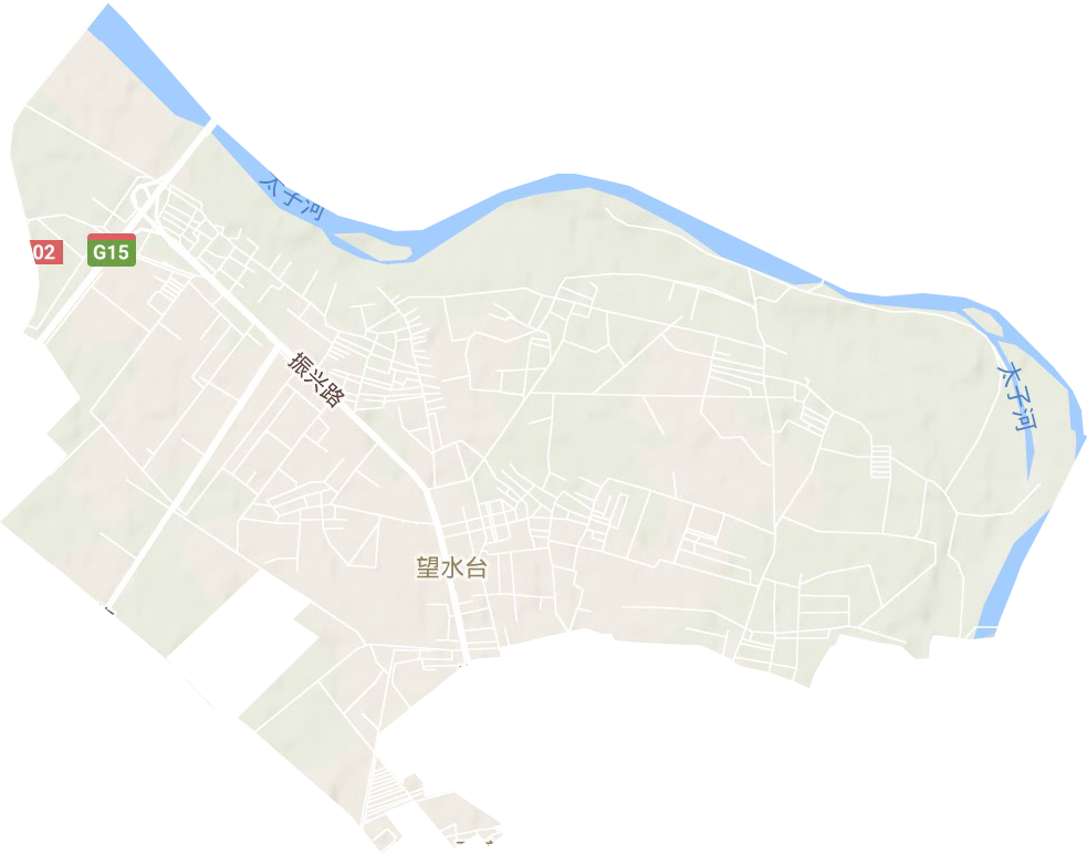 望水台街道地形图