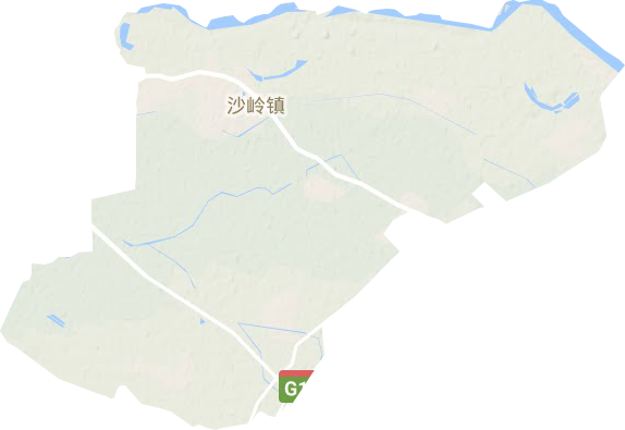 沙岭镇地形图