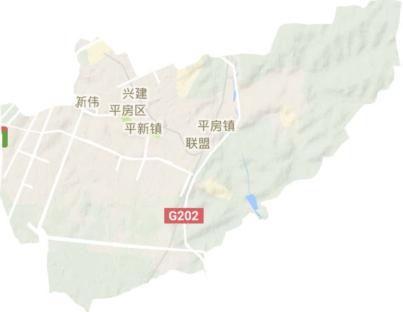 平房区地形图