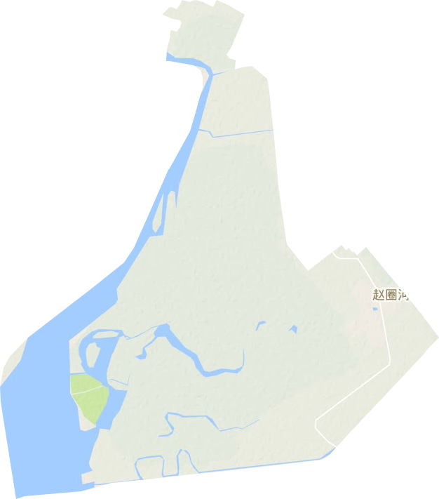 赵圈河镇地形图
