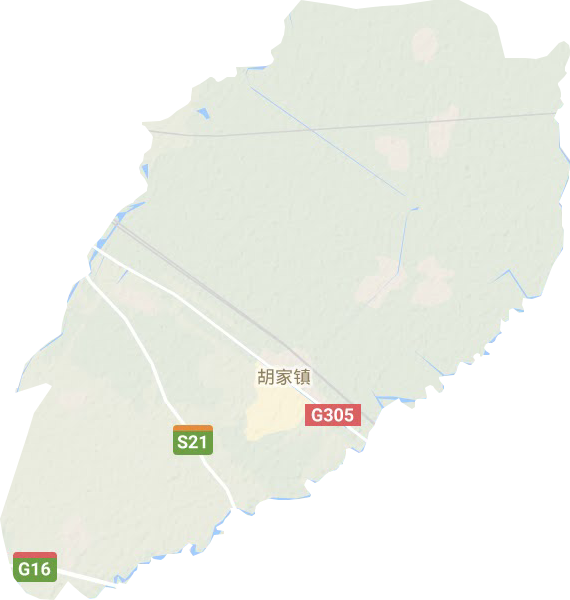 胡家镇地形图