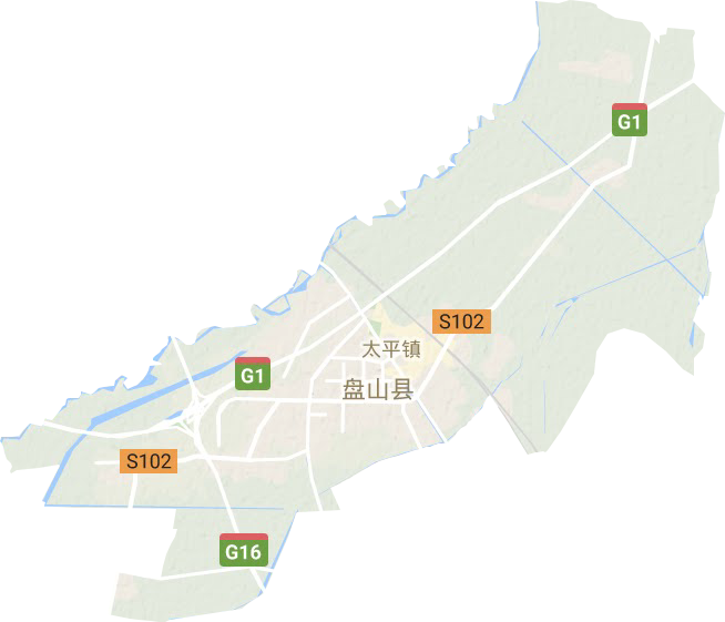 太平镇地形图