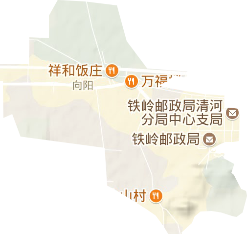 向阳街道地形图