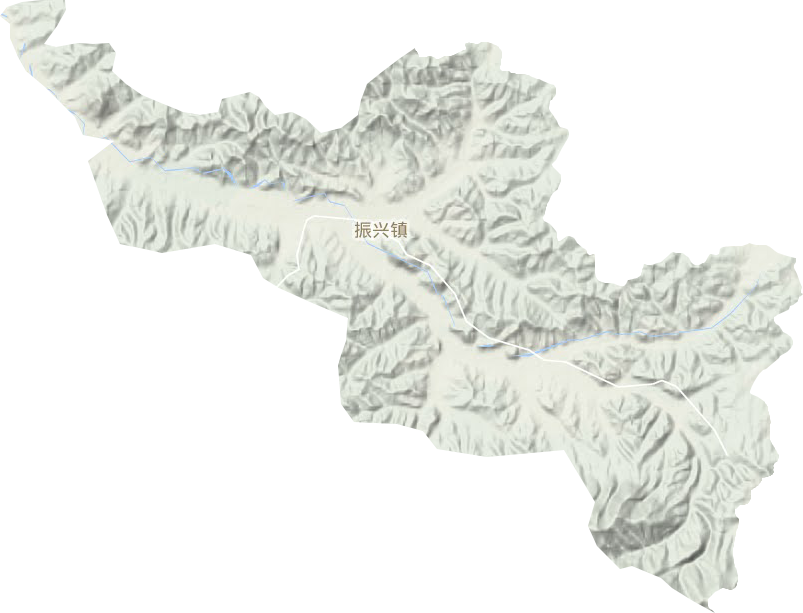 振兴镇地形图