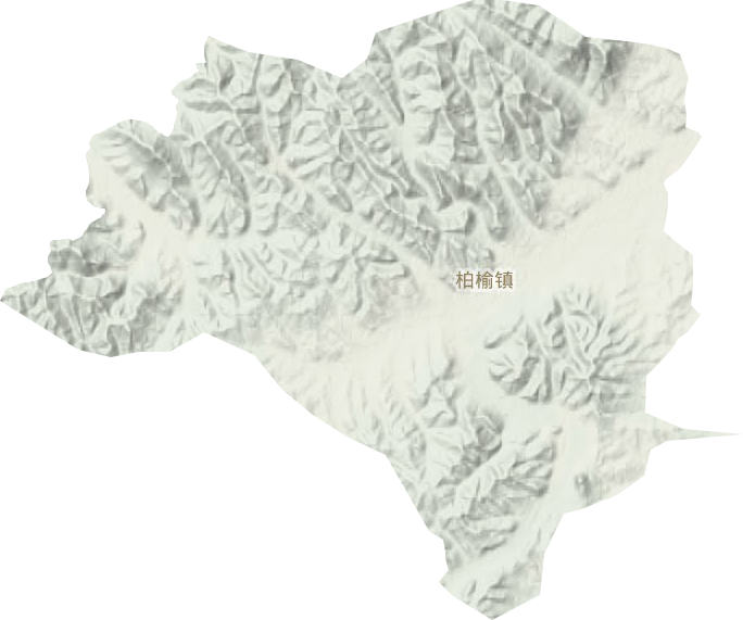 柏榆镇地形图