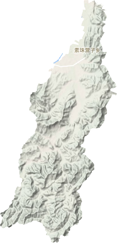 素珠营子乡地形图