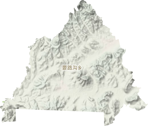 要路沟乡地形图