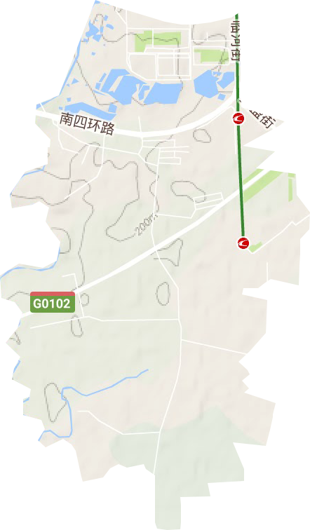 富裕街道地形图