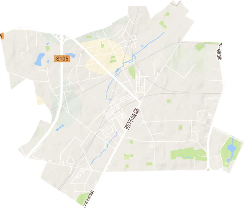 林园街道地形图