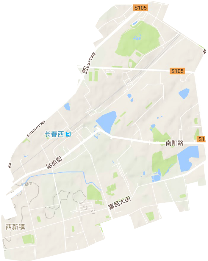 同心街道地形图