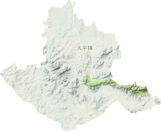 太平镇地形图
