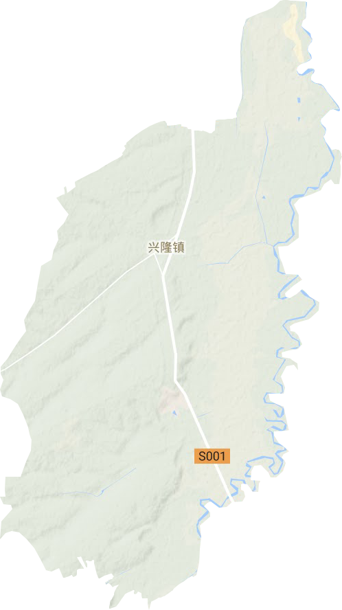 兴隆镇地形图