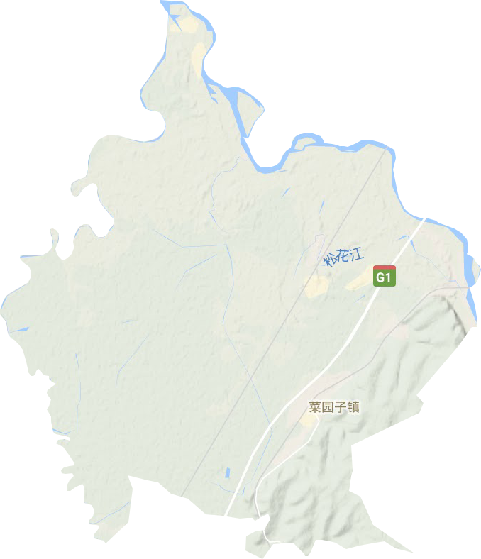 菜园子镇地形图