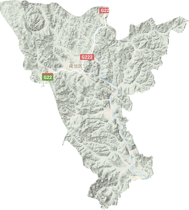 南岔区地形图